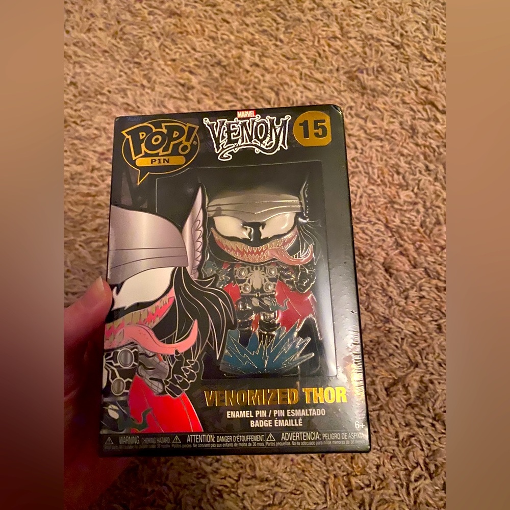 Venomized Thor Funko pop pin
